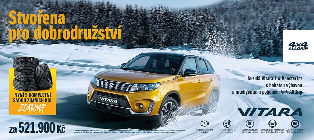 VITARA nyní se sadou zimních kol VITARA nyní se sadou zimních kol